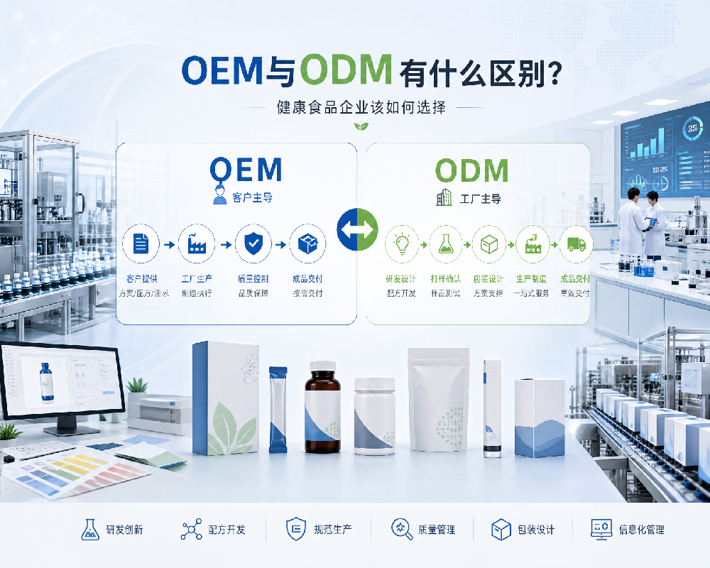 OEM与ODM有什么区别？健康食品企业该如何选择合作模式