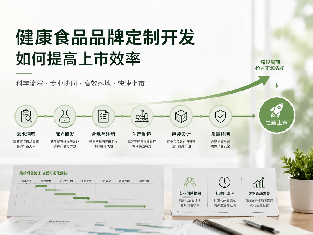 健康食品品牌定制开发如何提高上市效率